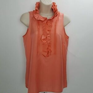 🍀 J.Crew | Ruffled Sleeveless Top